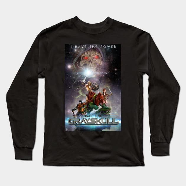 BATTLE FOR GRAYSKULL Long Sleeve T-Shirt by CrazyPencilComics